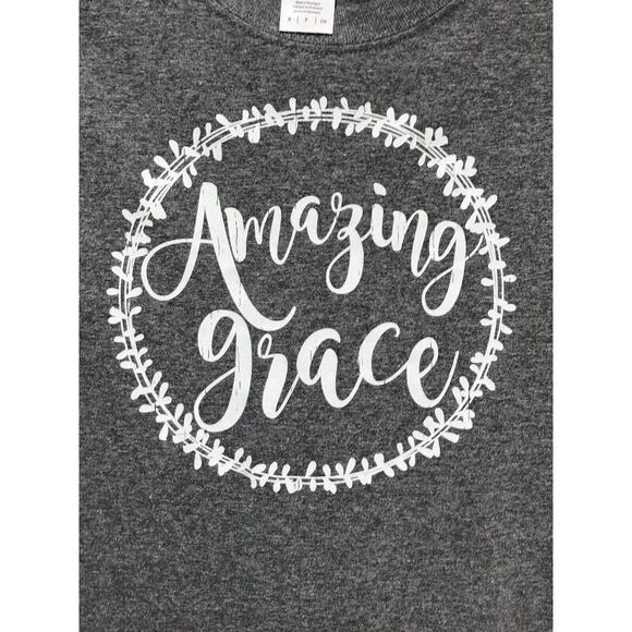 Gildan Amazing Grace T-Shirt‎ Christian Religious Graphic Tee Womens Small - Picture 9 of 10